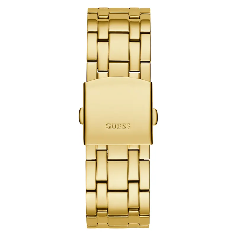 Guess Multifunction Black Dial Gold-tone Fashion Men's Watch- GW0455G2